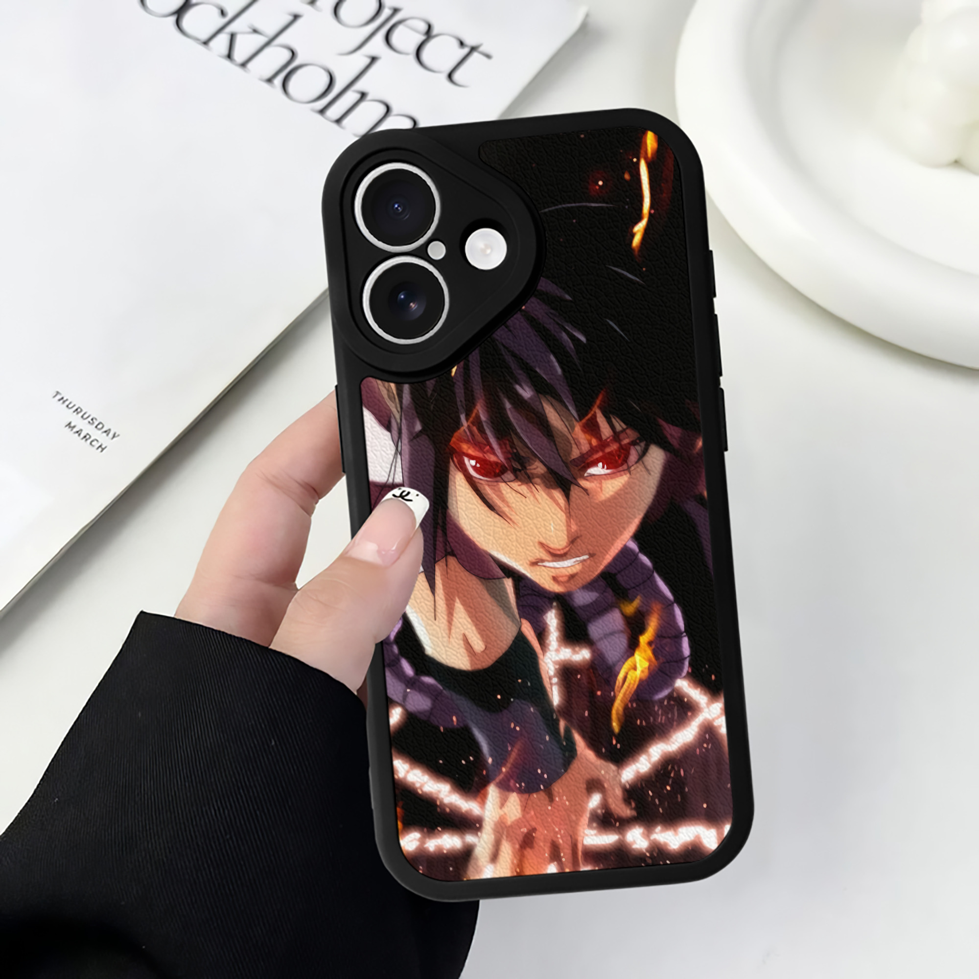 （画像用） NARUTO -ナルト- NARUTO -ナルト- 疾風伝 【iPhone 16シリーズ対応】シリコンスマホケース（レザー調） 材質：シリコン